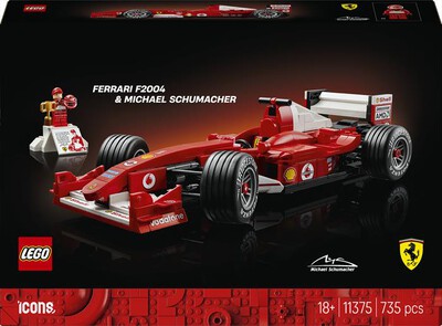 LEGO - ICONS Ferrari F2004 e Michael Schumacher - 11375
