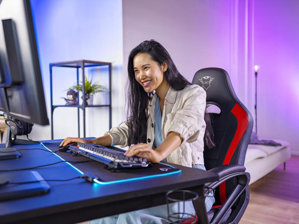 "TRUST - Sedia gaming GXT701R RYON CHAIR-Black/Red"