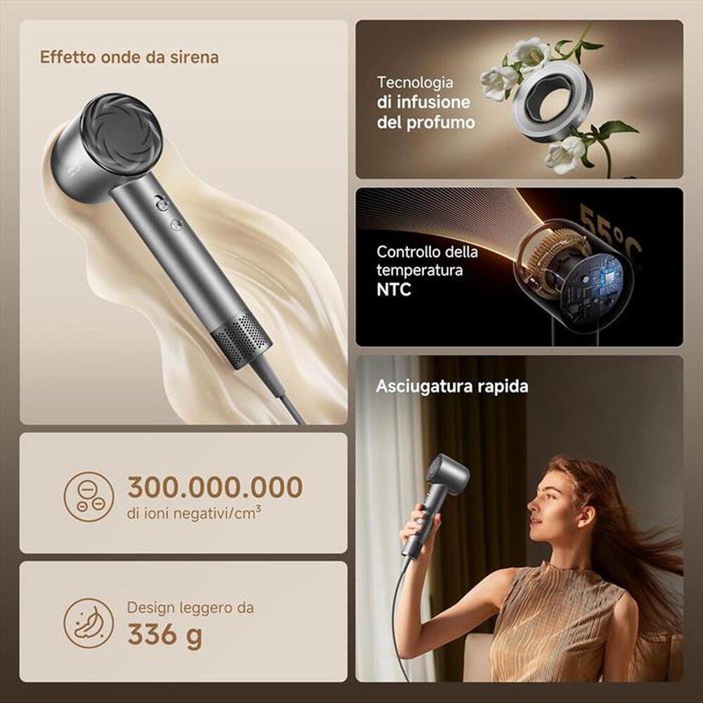 Immagine del prodotto DREAME - Asciugacapelli GLORY MIX-Nero / Grigio