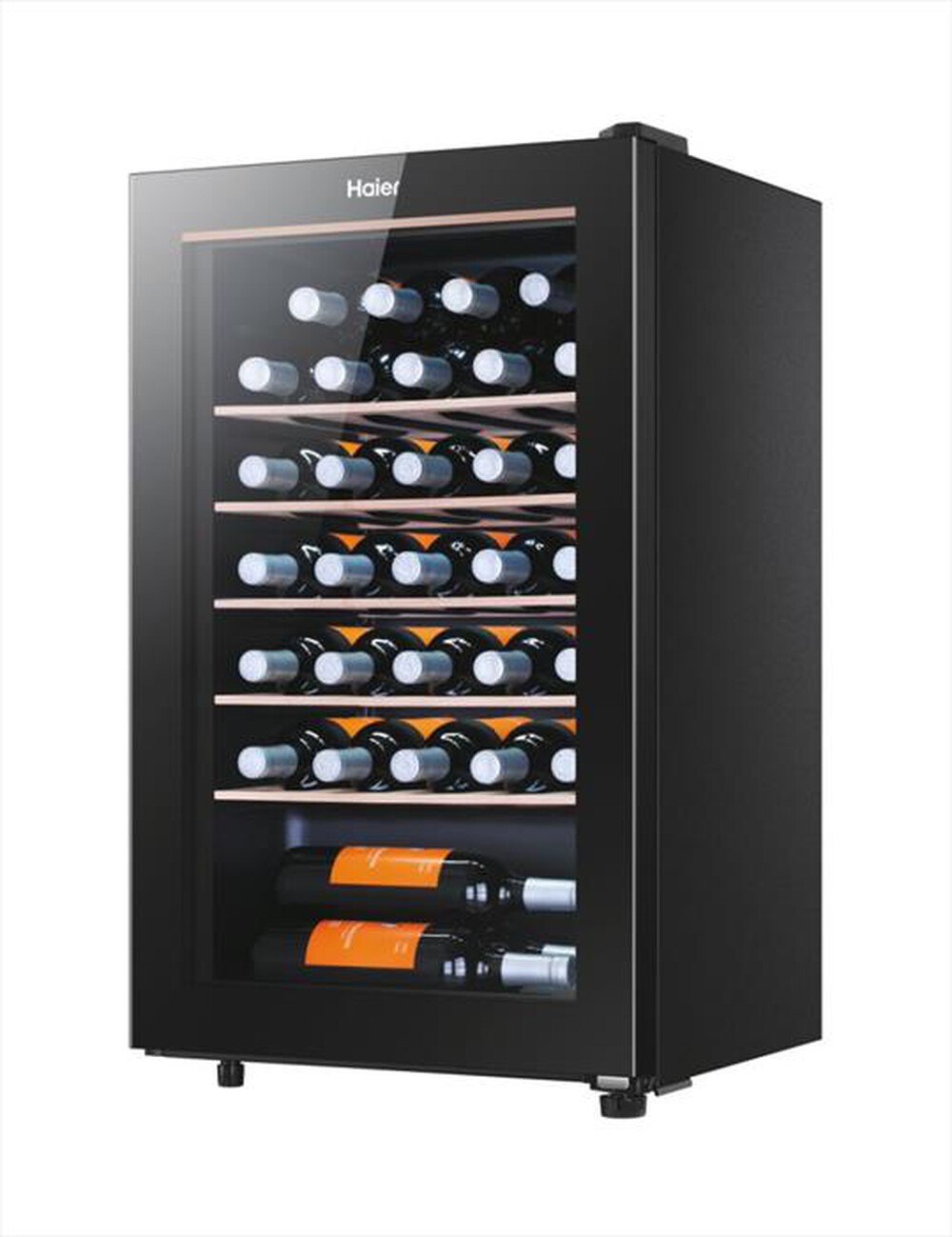 "HAIER - Cantinetta HWS33GGFR Classe G 33 bottiglie-Nero"