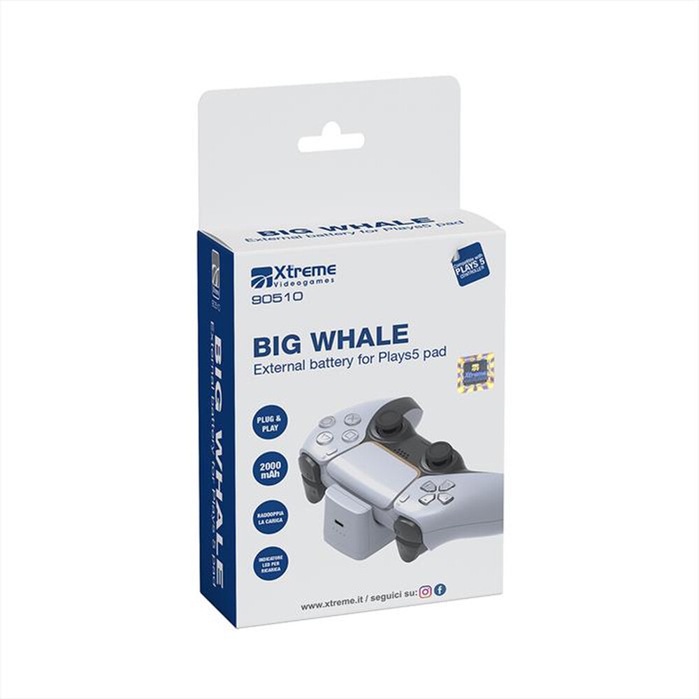 Immagine del prodotto XTREME - BATTERIA ESTERNA BIG WHALE-BIANCO