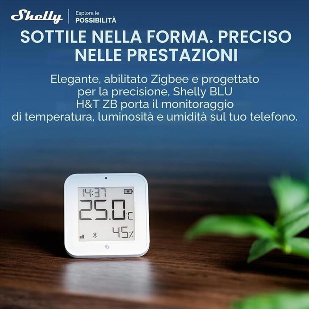 Immagine del prodotto SHELLY - Sensore temperatura e umidit&agrave; H&T GEN3-bianco