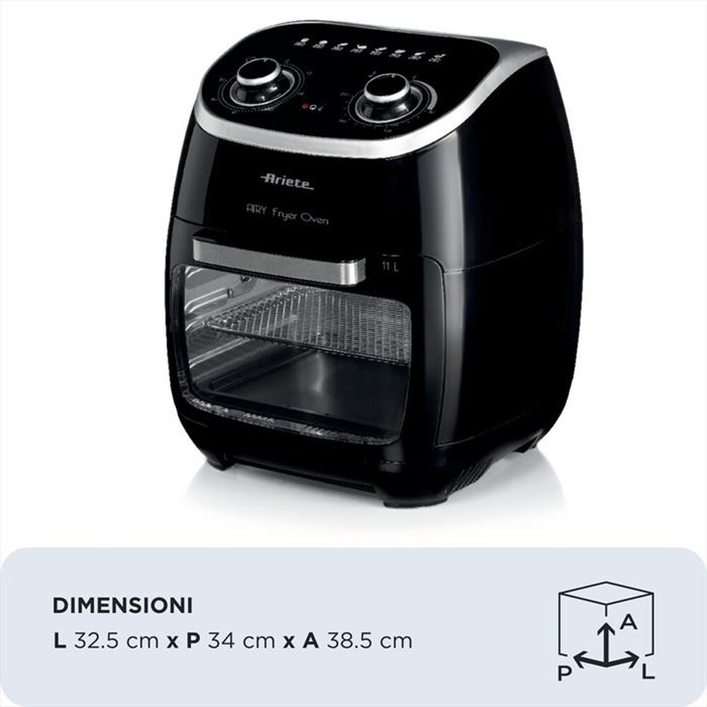 Immagine del prodotto ARIETE - 4619 Airy Fryer Oven Friggitrice ad aria+Forno 11L-Nero