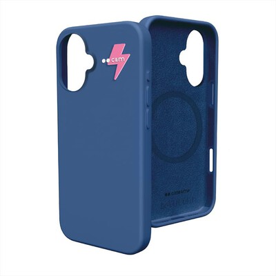 CASEME - Cover silicone magsafe iPhone 16 flash 3d-Blu