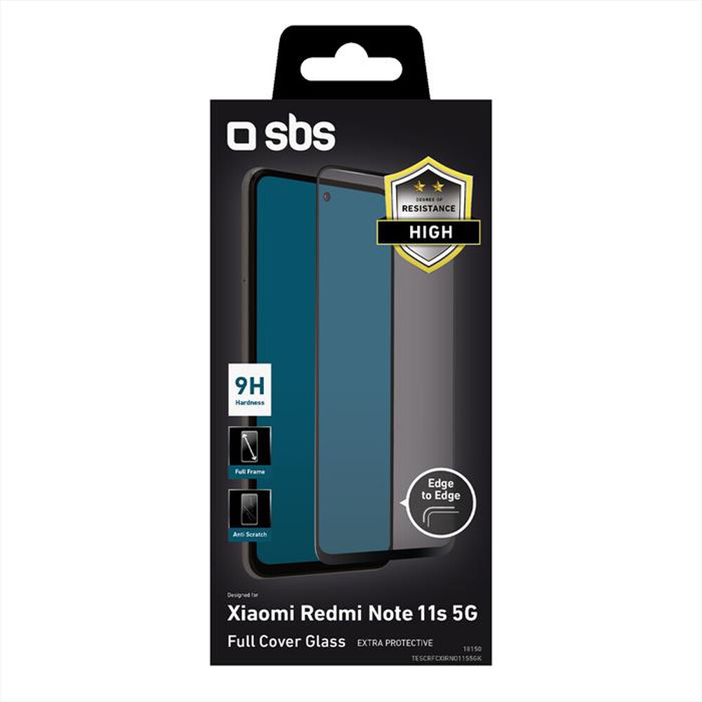 "SBS - Screen protector TESCRFCXIRNO11S5GK Redmi Note 11s-Nero"