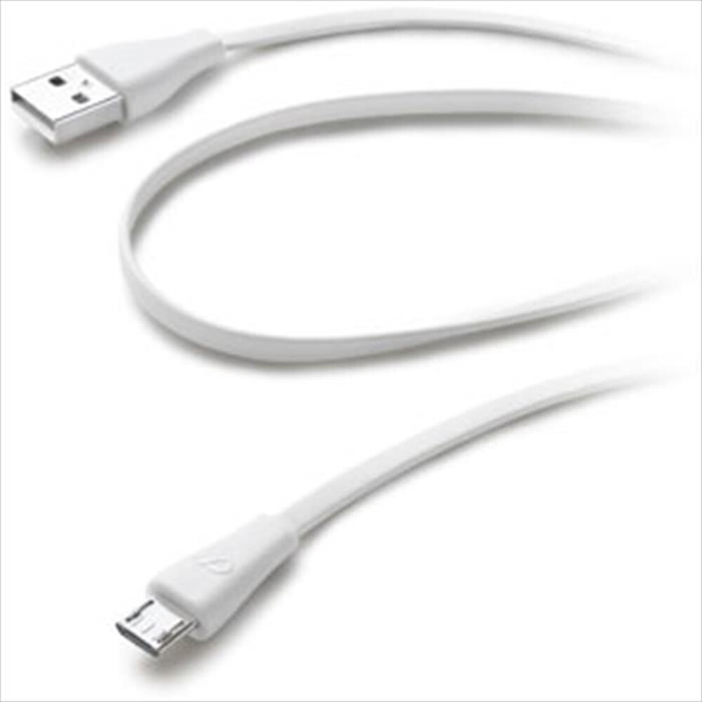 "CELLULARLINE - Flat USB data cable - Bianco"
