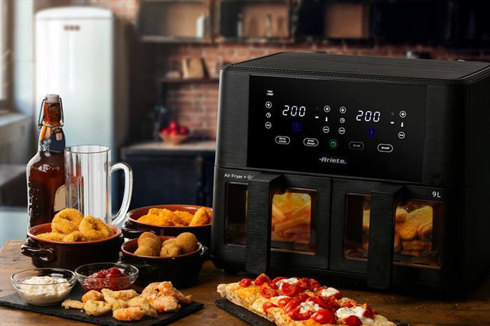Immagine del prodotto ARIETE - Friggitrice ad aria doppia 4631 9L 2400W-Nero