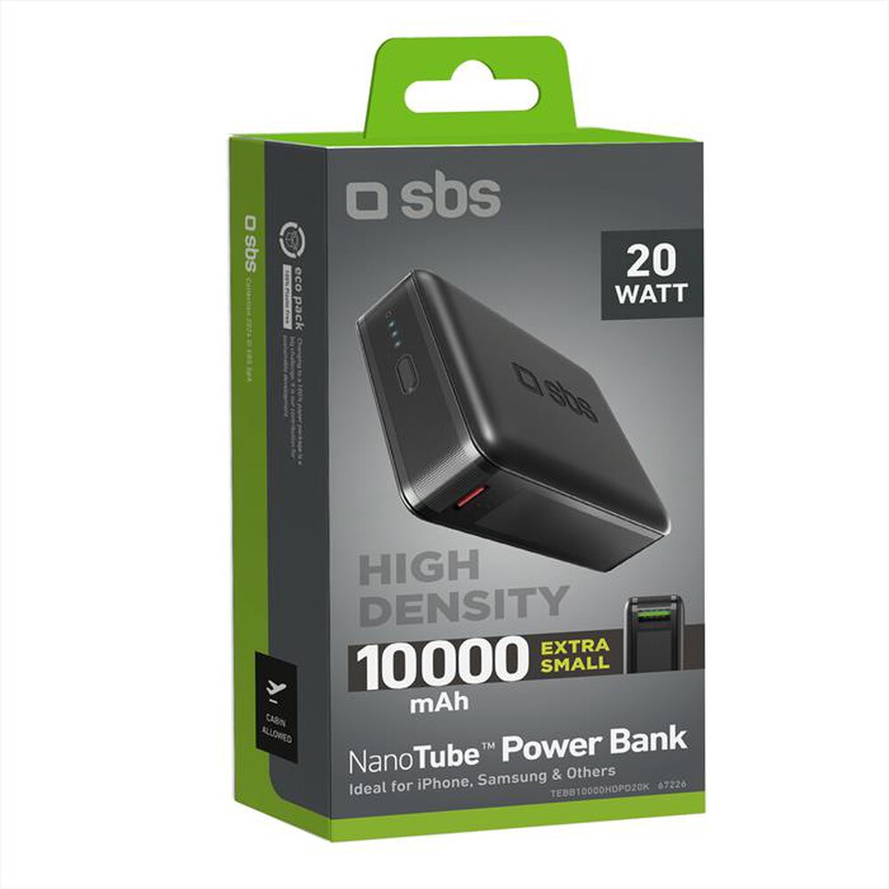 "SBS - Powerbank TEBB10000HDPD20K-Nero"