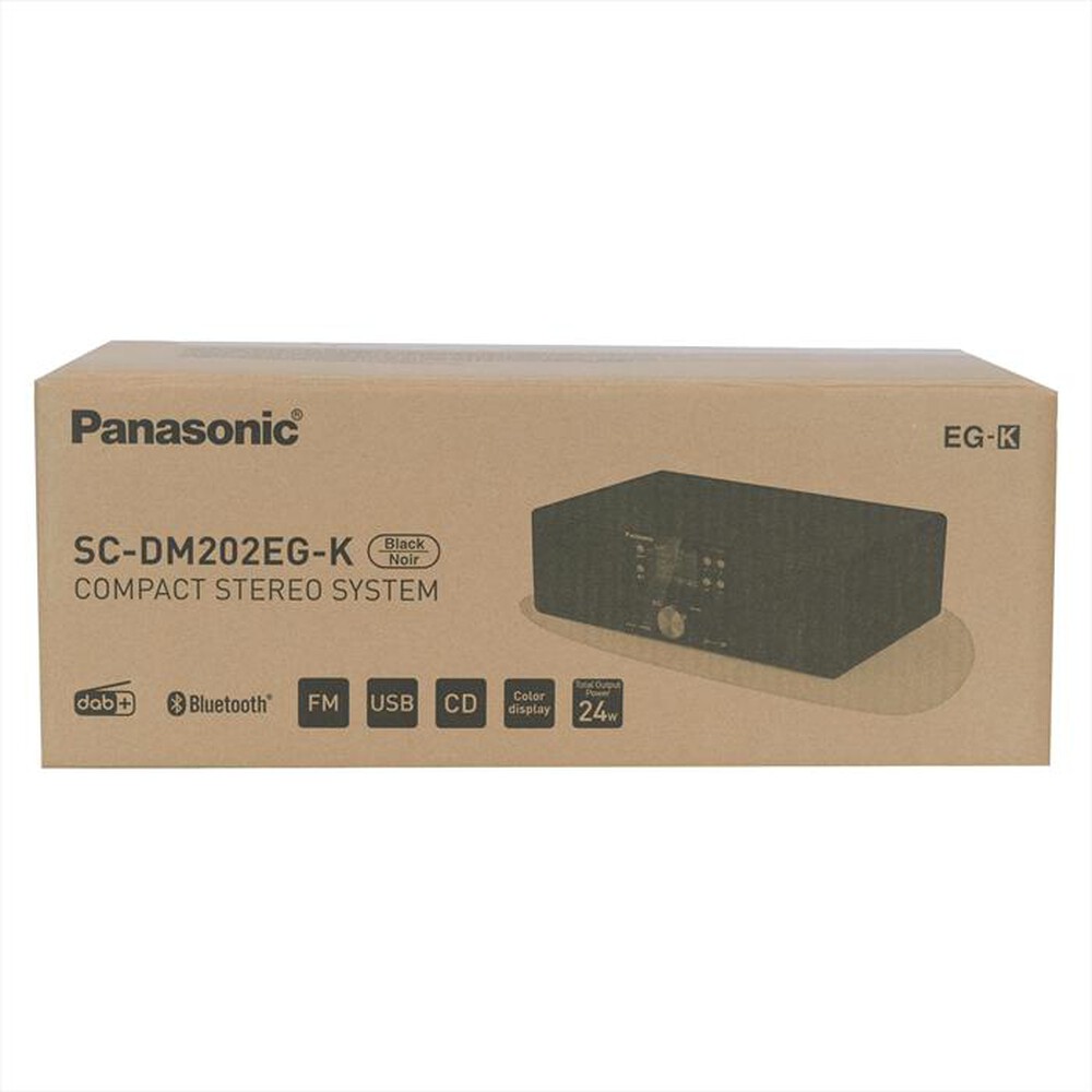 Immagine del prodotto PANASONIC - Sistema Micro Hi-Fi DAB+, CD, Bluetooth, SC-DM202-nero