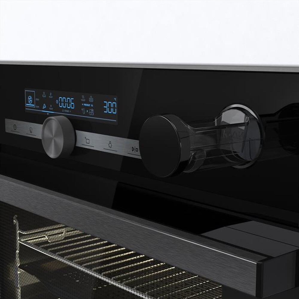 "HISENSE - Forno incasso elettrico BSA66334PG Classe A+-Nero con inserti Black Inox"