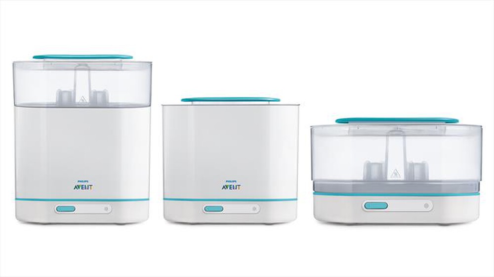 "PHILIPS - SCF 284 Sterilizzatore Elettrico 3 in 1-bianco/blu"