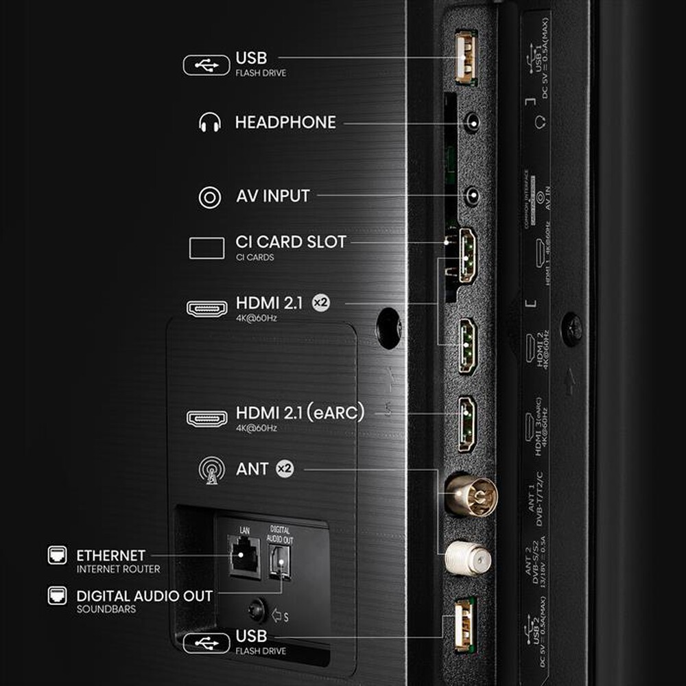 Immagine del prodotto HISENSE - Smart Tv QLED 43" 4K Ultra HD 43A79Q-NERO