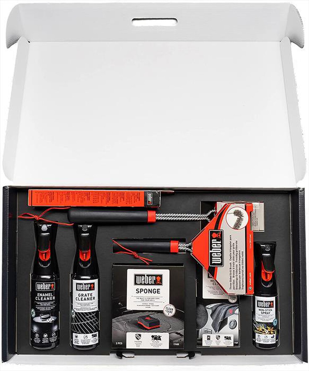 "WEBER - KIT DI PULIZIA BBQ A GAS IN ACCIAIO INOX-ACCIAIO"