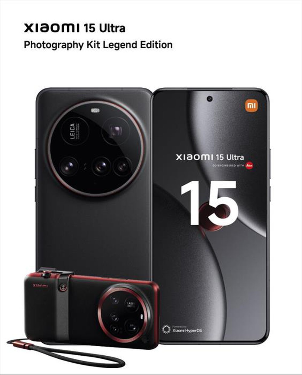 Immagine del prodotto XIAOMI - Smartphone XIAOMI 15 ULTRA 16+512G+ CAMERA KIT-Black