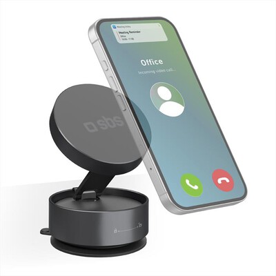 SBS - Supporto MagSafe con ventosa da scrivania-Nera