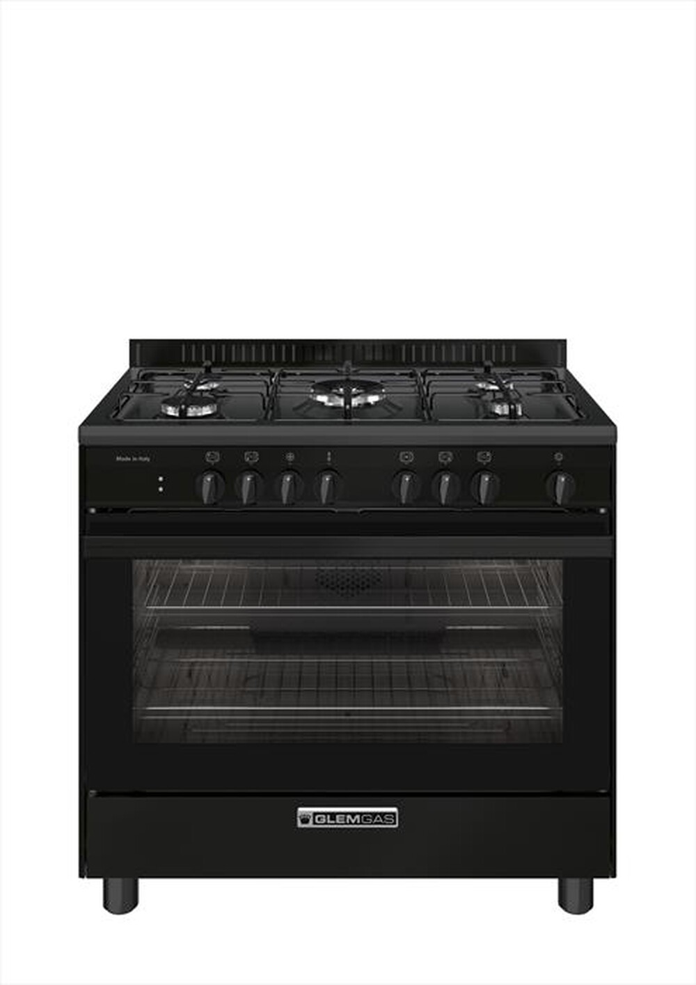 "GLEM GAS - Cucina SA965MBK Classe A-Nero Carbone"