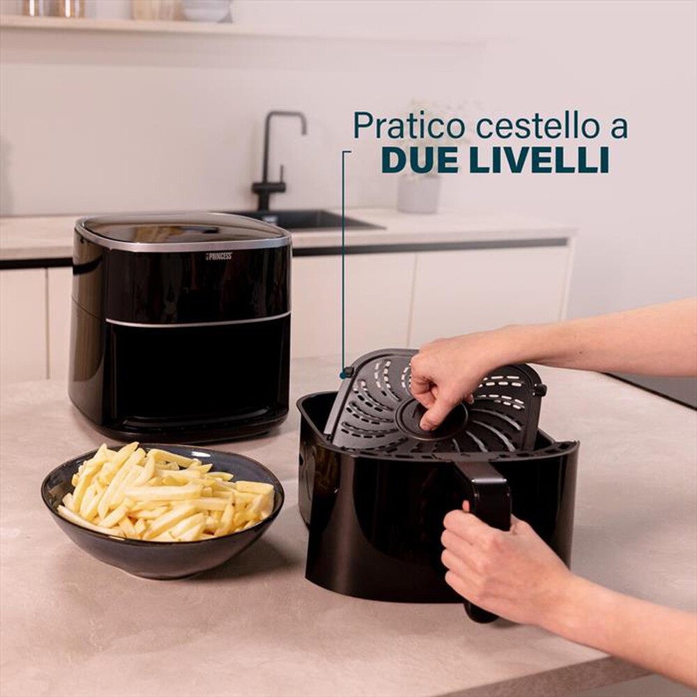 Immagine del prodotto PRINCESS - Friggitrice ad aria AEROFRYER DIGITALE 6 LITRI-NERO / PLASTICA