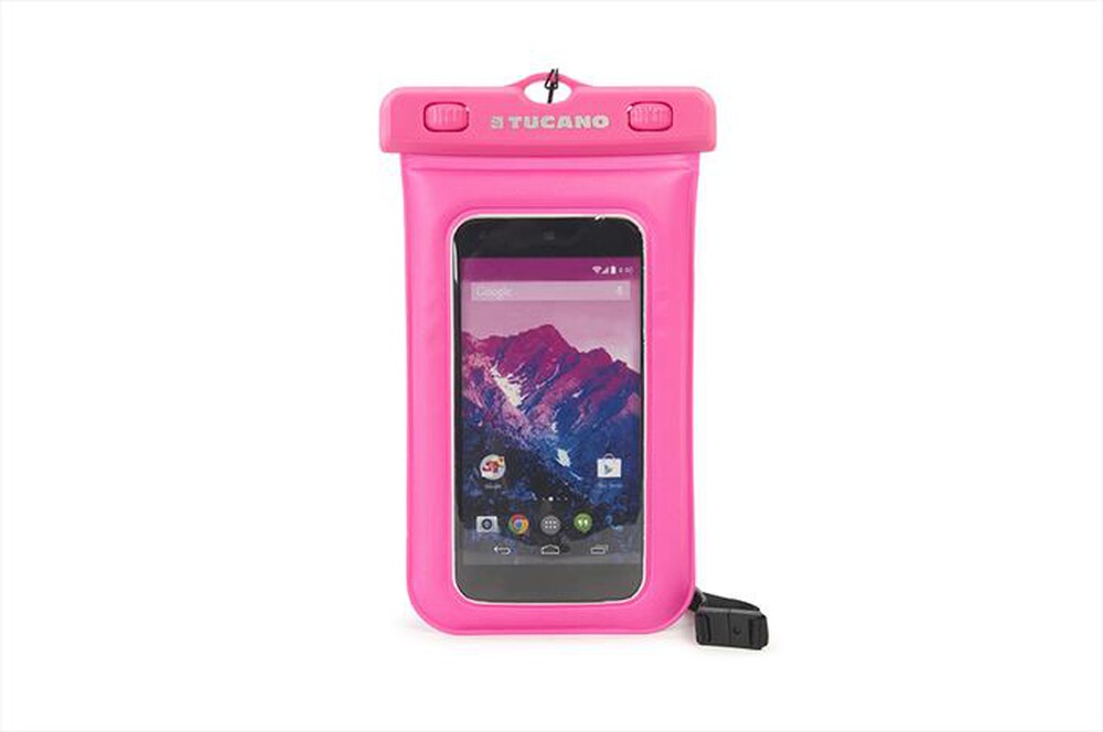 "TUCANO - Waterproof - Custodia galleggiante smartphone 5\"-Fucsia"