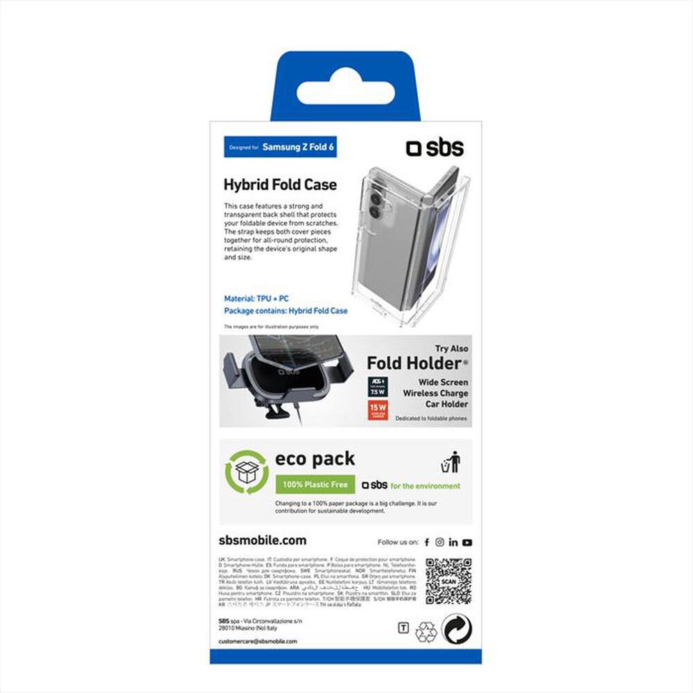 Immagine del prodotto SBS - Hybrid case Samsung Z Fold 6 TECOVSAZFOLD6T