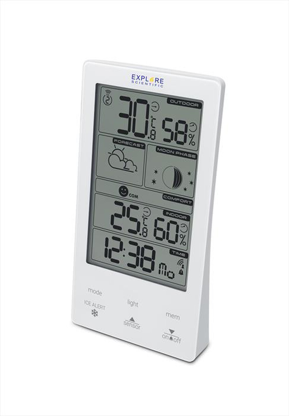 "EXPLORE SCIENTIFIC - WSH4009GYE000, STAZIONE METEO CON DISPLAY TOUCH-White"