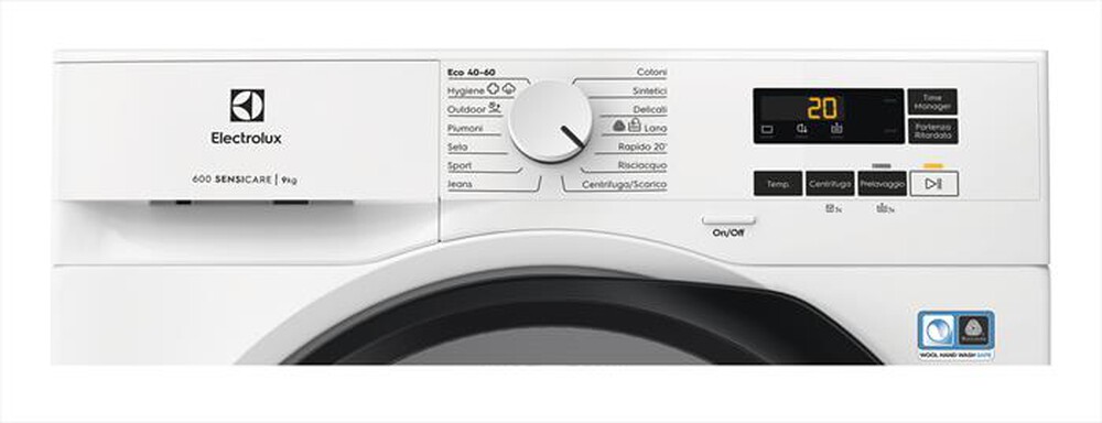 "ELECTROLUX - Lavatrice EW6FBG19G 9 Kg Classe A-Bianco"