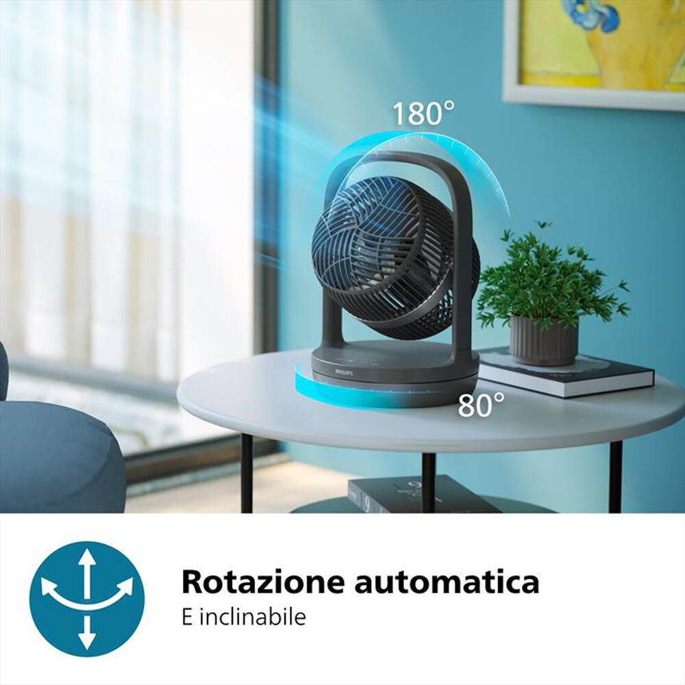 "PHILIPS - Ventilatore da tavolo SERIES 3000 CX3050/02-Nero"