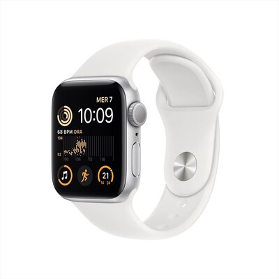 APPLE - Watch SE GPS 40mm Regular-Argento - Bianco