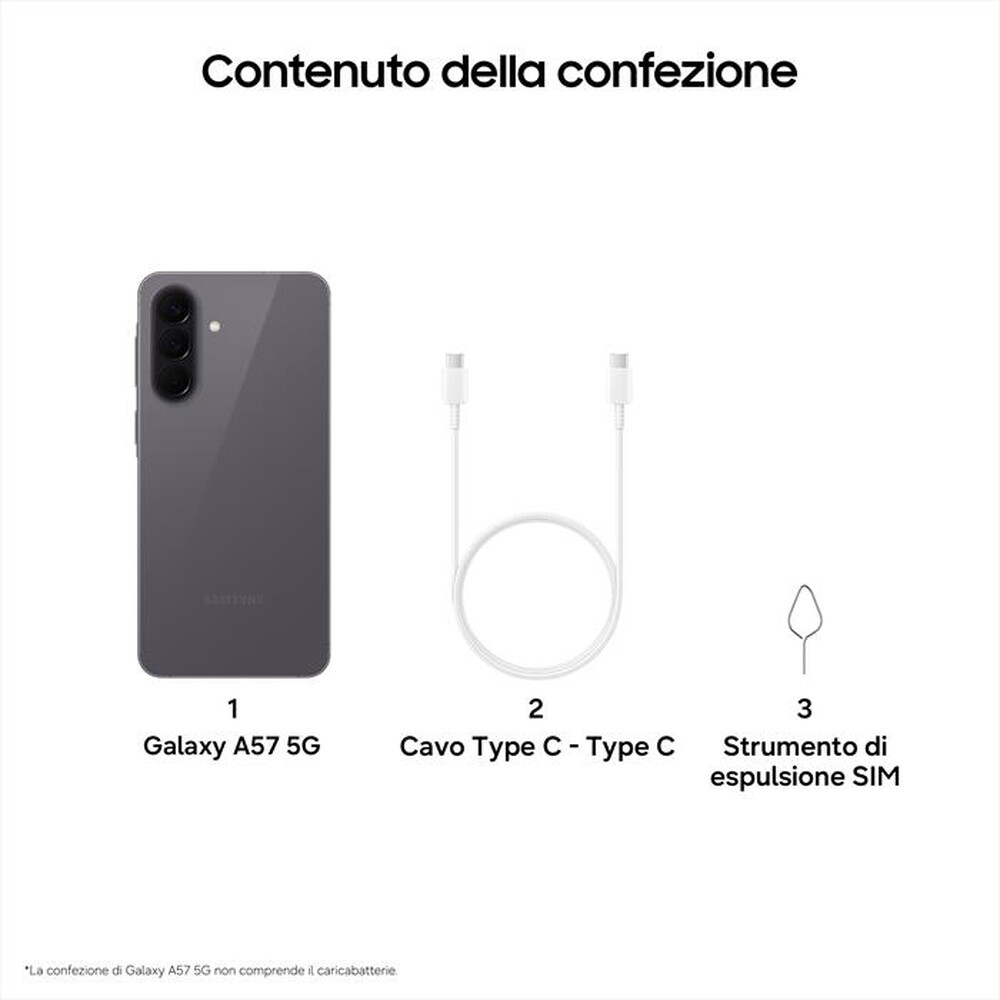 Immagine del prodotto SAMSUNG - Smartphone Galaxy A57 5G 128GB-Awesome Gray