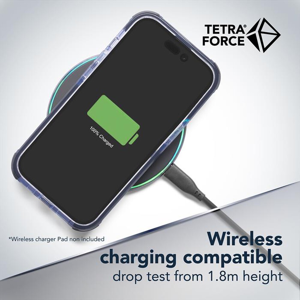 Immagine del prodotto CELLULARLINE - Cover Force Strong iPhone 15 Plus TETRACIPH15MAXT-Trasparente