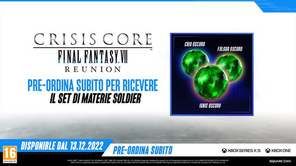 Immagine del prodotto NAMCO - CRISIS CORE &ndash; FINAL FANTASY VII &ndash; REUNION