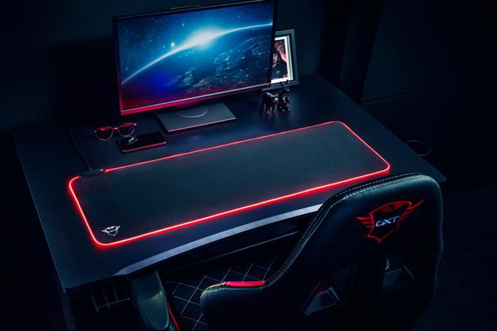 "TRUST - GXT764 GLIDE-FLEX RGB XXL MOUSEPAD-Black RGB"