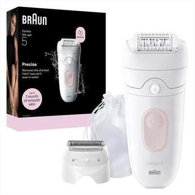 BRAUN - Epilatore Wet & Dry LEGEPIL SE5-041 BOX MN-ROSA FLAMINGO
