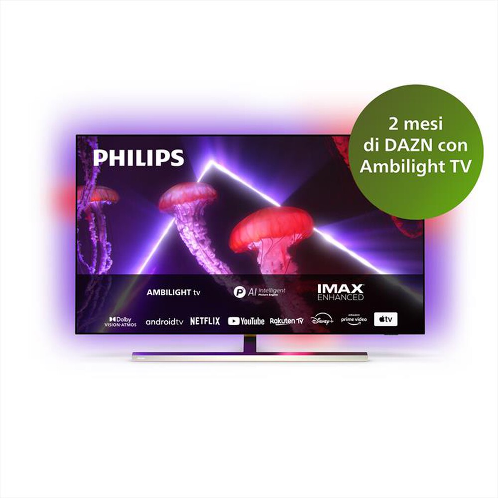 "PHILIPS - Ambilight Smart TV OLED UHD 4K 55\" 55OLED807/12-Silver"