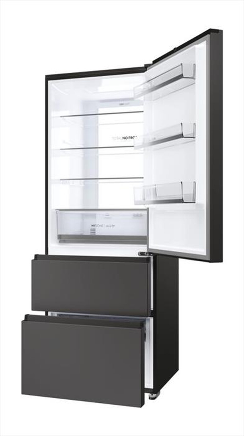 "HAIER - Frigorifero combinato HTR5719ENPT Classe E 528 lt-Black"