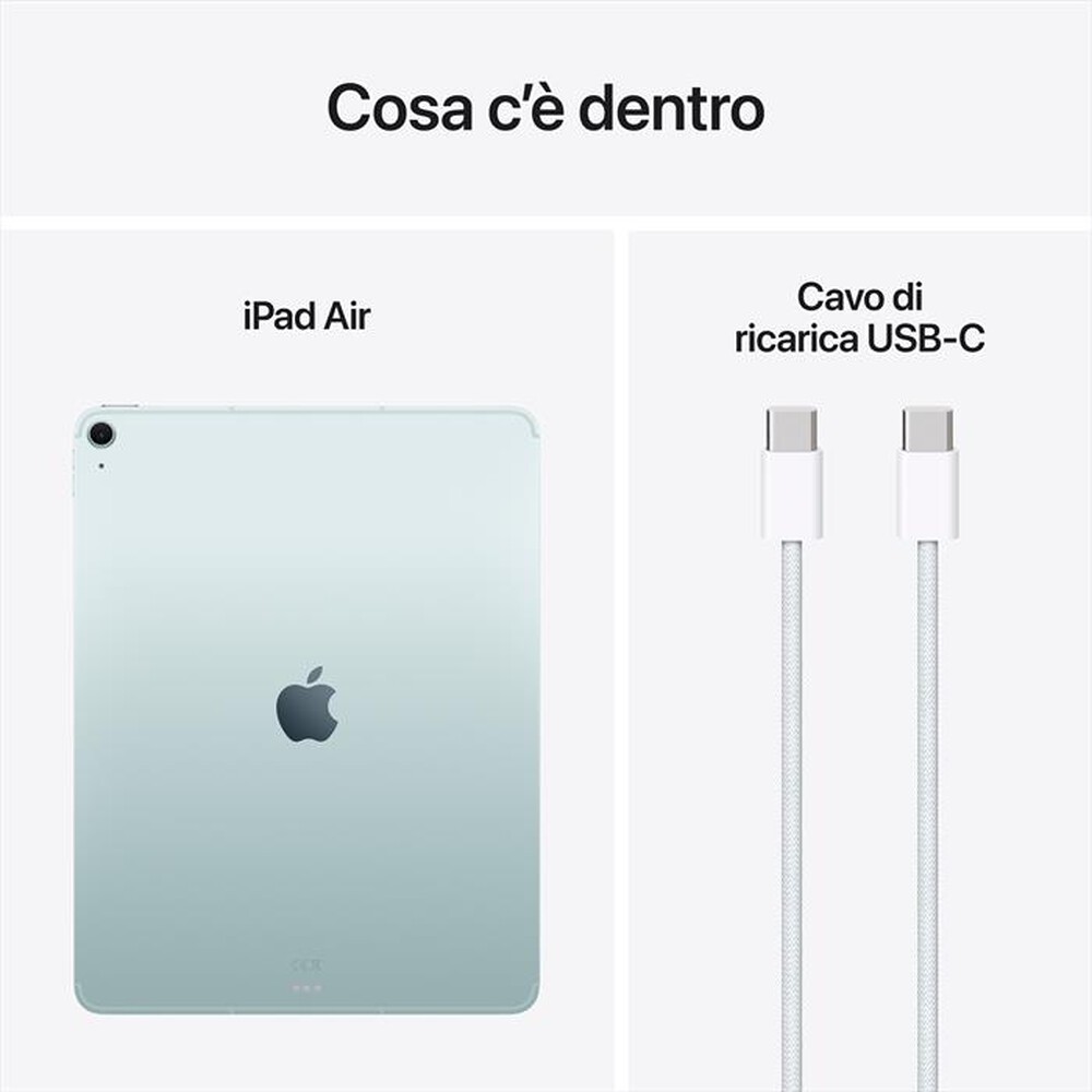 "APPLE - iPad Air 13\" Wi-Fi + Cellular 256GB (2025)-Blu"