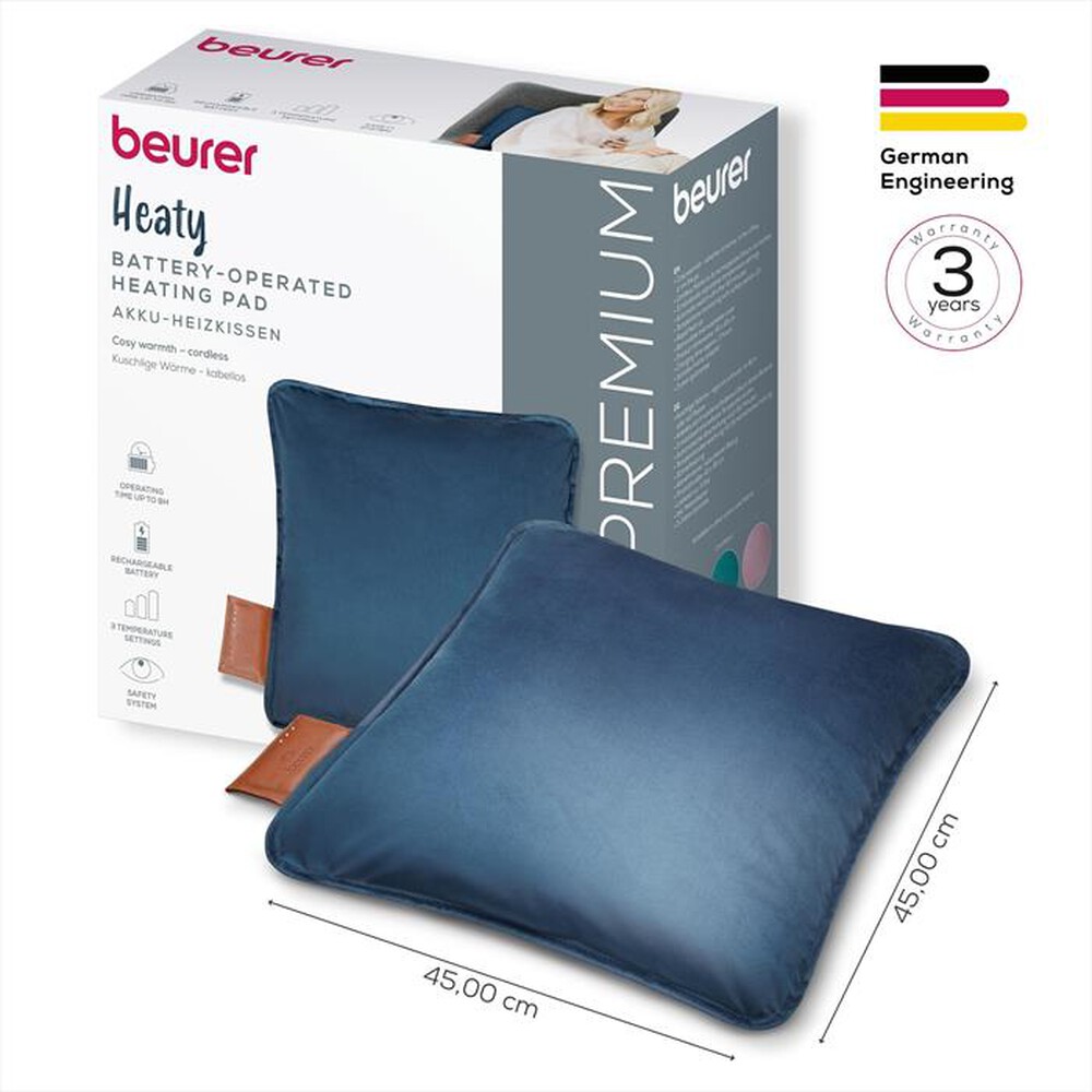 Immagine del prodotto BEURER - Cuscino con funzione calore HK 77-Blu