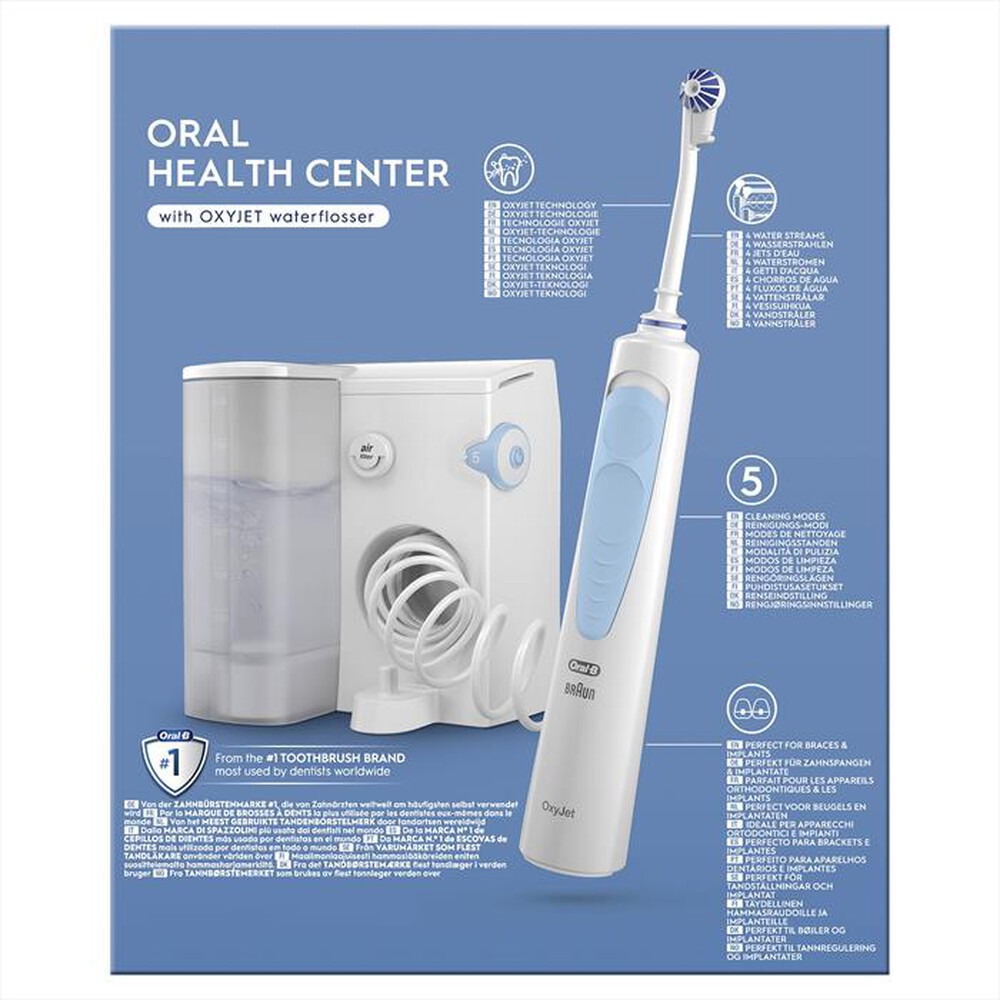 "ORAL-B - Idropulsore HEALTH CENTER-Bianco"