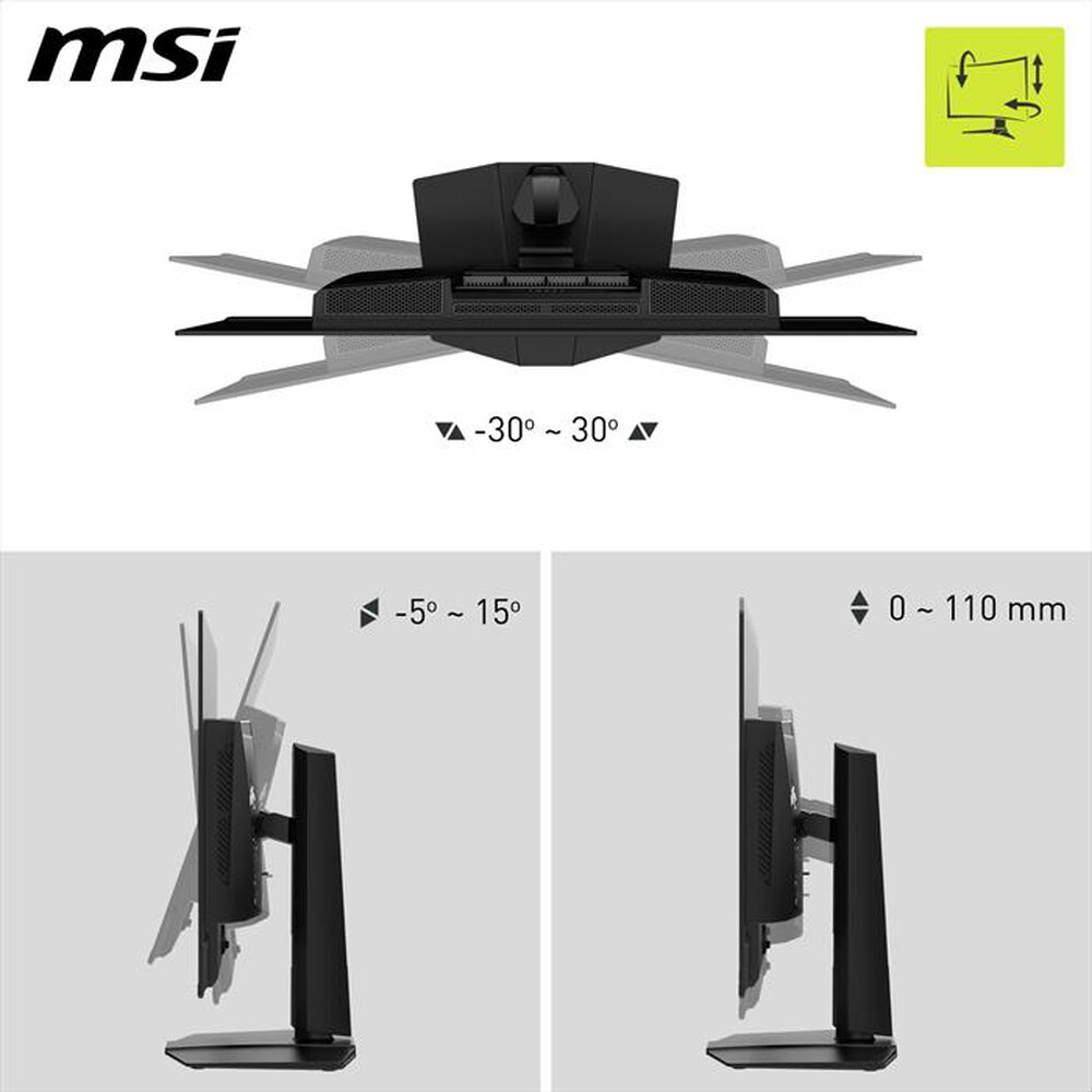 Immagine del prodotto MSI - Monitor QD OLED 31,5" MAG 322UP QD-OLED E16-Nero