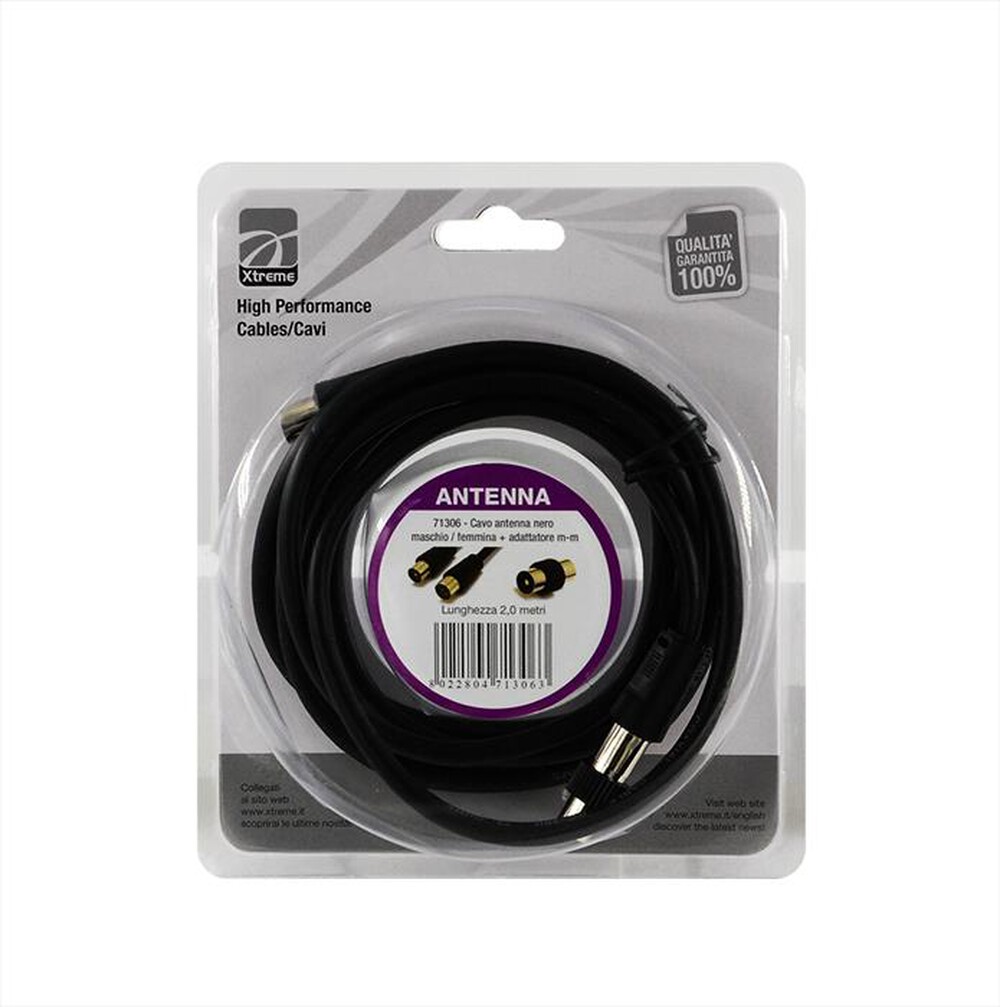 "XTREME - CAVO ANTENNA-NERO"