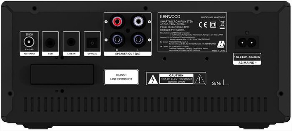Immagine del prodotto KENWOOD - Micro HiFi M-9500S-Nero