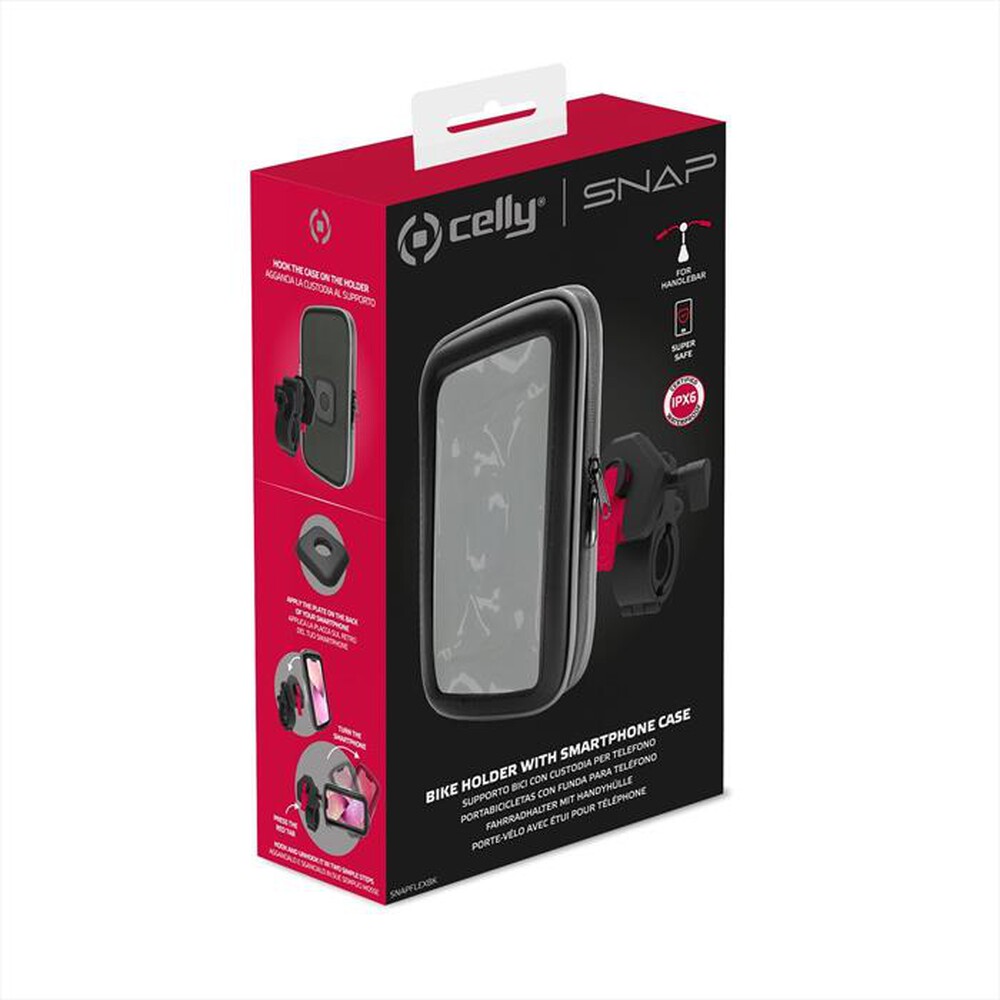 "CELLY - SUPPORTO BICI UNIVERSALE PER TELEFONO-NERO"