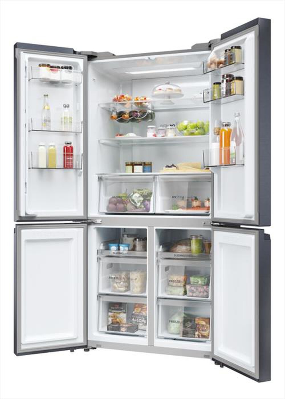 "HAIER - Frigorifero 4 porte HCR5919ENMB Classe E 528 lt-Nero"