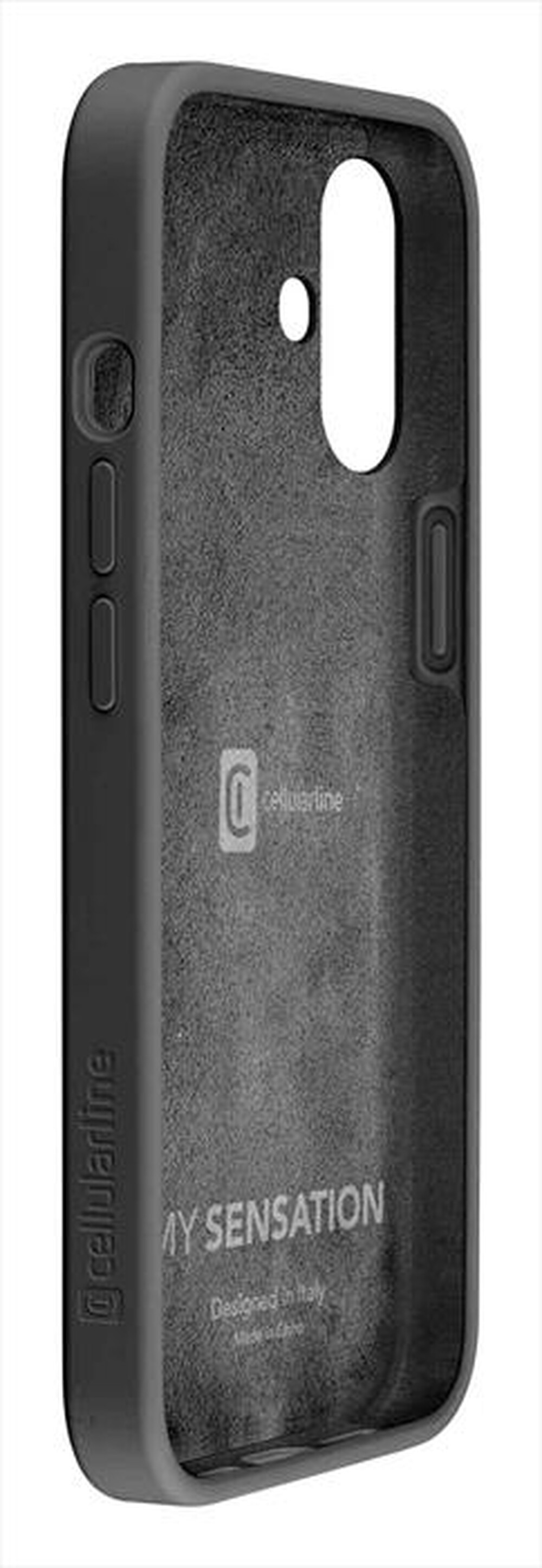 "CELLULARLINE - Cover case SENSATION per iPhone 16-Black"
