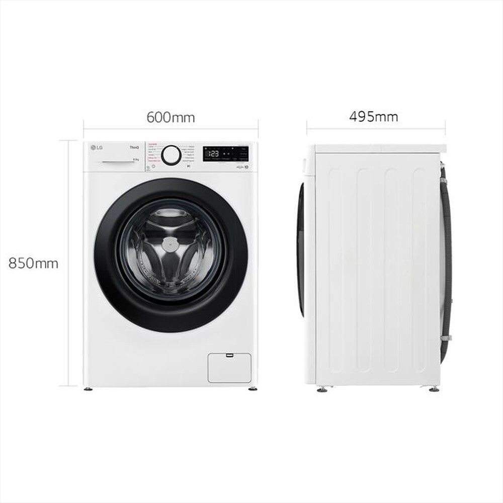 Immagine del prodotto LG - Lavatrice AI DD V3 F2WV308S6AW 8,5kg Classe A-Bianco