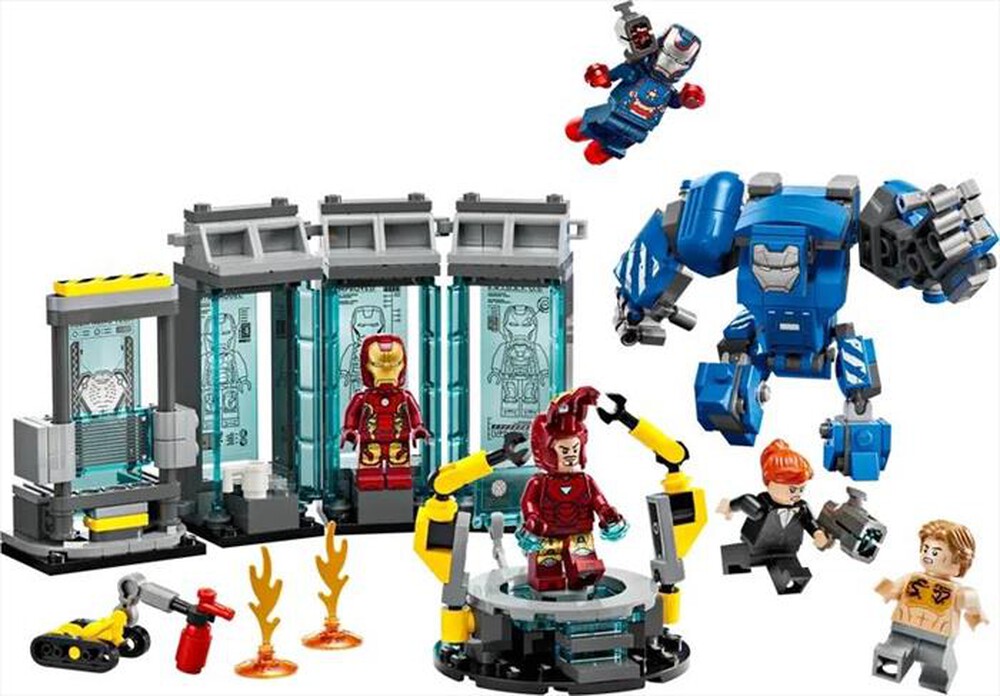 "LEGO - MARVEL Laboratorio di Iron Man:Sala Armature-76315-Multicolore"