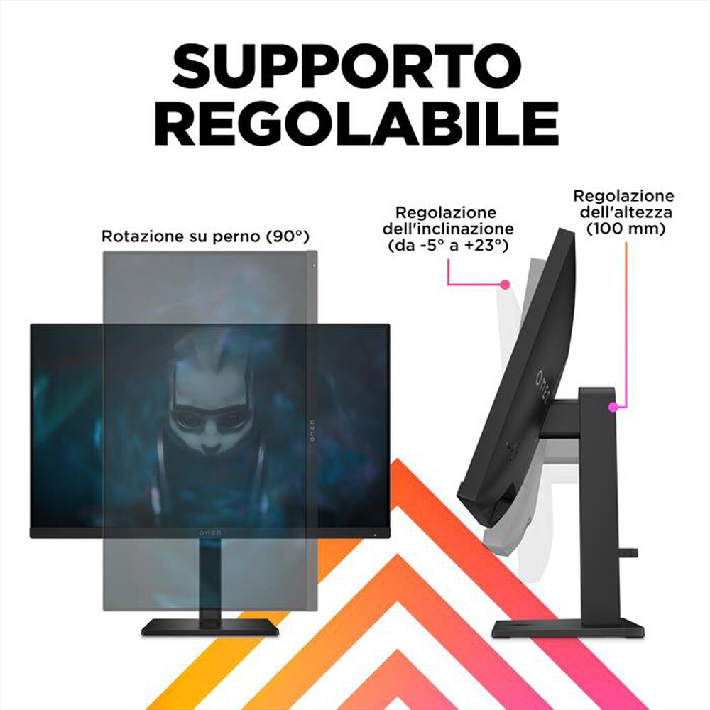"HP - Monitor LED FHD 23,8\" OMEN 24-Nero"