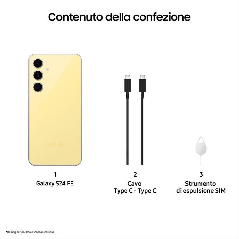 Immagine del prodotto SAMSUNG - Smartphone Galaxy S24 FE 128GB-Yellow