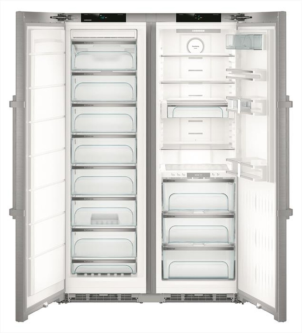"LIEBHERR - Frigorifero side by side SBSES 8773-21 Classe D-Acciaio"