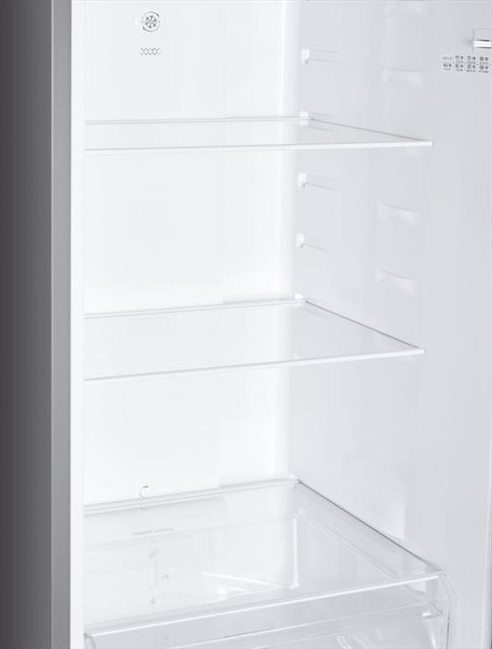 "CANDY - Frigorifero combinato CCH1T518FX Classe F 253 lt-Platino, Stainless steel"