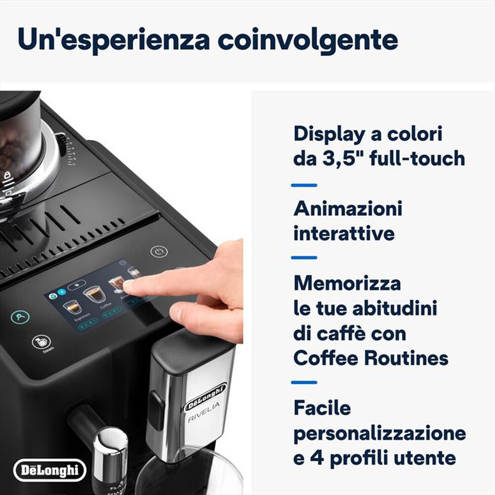 Immagine del prodotto DE LONGHI - Macchina da caff&eacute; Rivelia EXAM440.35.B-Nero (onyx black)